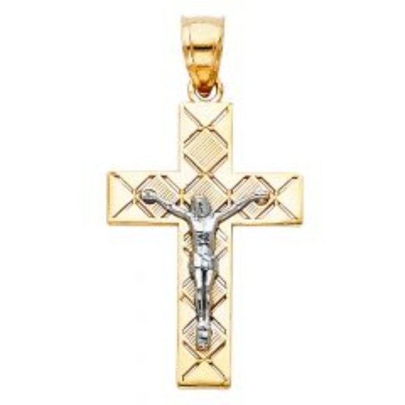 Jewelry - 14K Gold Jesus Crucifix Cross Religious Pendant